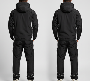 Survêtement léger personnalisé pour homme, coupe-vent, vêtements de sport amples, fermeture éclair, nylon, survêtement pour homme - Product Image 3