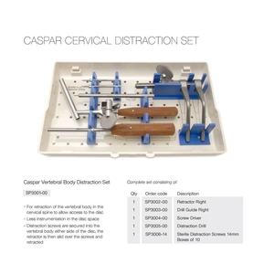 DIVIED INTERNATIONAL Oferta Especial: Instrumentos Quirúrgicos Ortopédicos Manuales de Acero, Set de Distacción Cervical Caspar, Instrumentos Espinales CE - Product Image 6