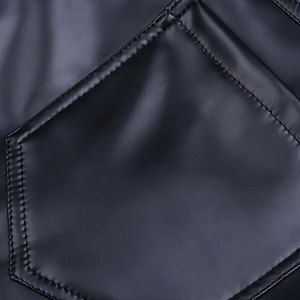 กางเกงหนังคลาสสิกสำหรับผู้ชาย ทรงตรง ทนทาน เหมาะสำหรับขี่มอเตอร์ไซค์ กางเกงขี่จักรยานกลางแจ้ง - Product Image 6