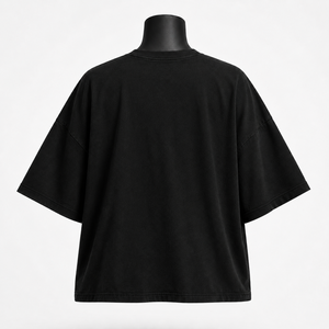 Camiseta Gráfica Extra Grande Personalizada para Mujer, Estilo Vintage, Negra, de Algodón, Streetwear, Corte Holgado - Product Image 2