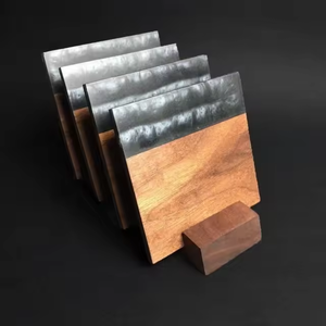 Sous-verres en bois de résine de haute qualité de style classique moderne personnalisable bas prix qualité d'exportation par. Artisanat taqi - Product Image 4