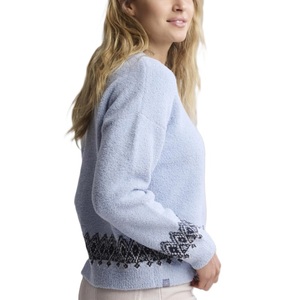 Pull décontracté à manches longues pour femmes pull d'hiver col rond et haut en tricot ample - Product Image 3