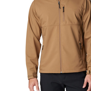 Veste Softshell pour hommes avec logo personnalisé vêtements d'hiver avec poches pour vêtements de plein air vestes de plein air Softshell coupe-vent pour hommes - Product Image 6
