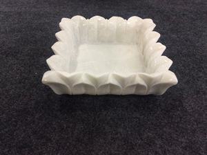 Bol à volants en marbre élégant fait à la main Design de luxe avec un attrait intemporel Artisanat sculpté unique pour la décoration de la maison de fête - Product Image 6