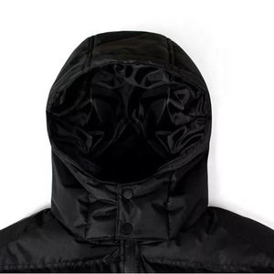 Veste matelassée pour hommes personnalisée OEM Veste d'hiver en laine à col montant avec fermeture éclair Veste en duvet résistant à l'eau coupe-vent - Product Image 6