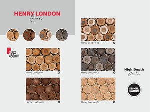 Azulejos de pared digitales de cerámica de 300x450mm | Diseño de alta profundidad de elevación elegante para azulejos de paredes delanteras y de baño del hogar - Product Image 4