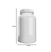 Boîte de rangement vide en plastique blanc, conteneur de pharmacie, boîte pour médicaments, vitamines, compléments alimentaires, boîtes et bacs