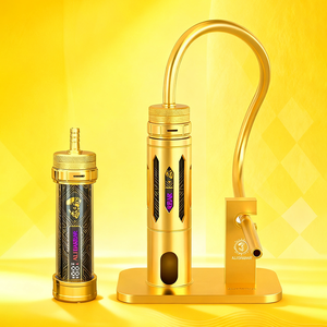 Draagbare elektrische shisha set met TFT-scherm, oplaadbaar, mini, elektronisch, aluminium, LED, shisha beker, temperatuurregeling, cadeauverpakking - Product Image 6