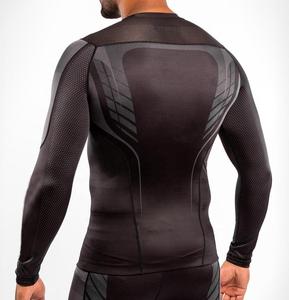เสื้อรัดกล้ามเนื้อแขนยาวสำหรับผู้ชายเสื้อออกกำลังกายแห้งเร็วชุดกีฬารัดรูป - Product Image 4