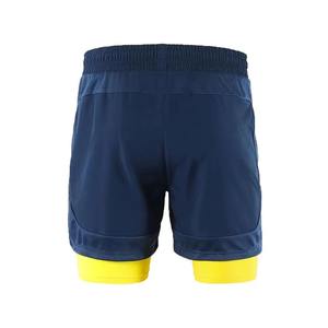 Shorts de sport à double couche à prix bas, best-sellers, vente en gros, étiquettes personnalisées, poches latérales à fermeture éclair, pantalons courts pour hommes - Product Image 2