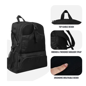 Sacs à dos compartimentés, meilleur design personnalisé, prix bas, créez votre propre sac de sport, sac de basket-ball avec compartiment à chaussures pour équipe sportive - Product Image 5