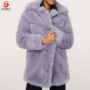 Vente en gros de manteaux en fausse fourrure personnalisés de haute qualité pour femmes, manteaux et vestes en fourrure naturelle pour dames - Product Image 2