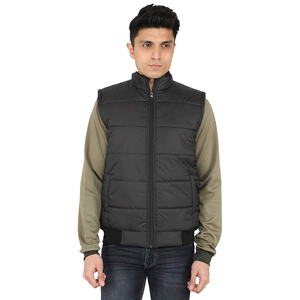 Veste de gilet d'hiver extérieur pour hommes veste en duvet épaisse à capuche amovible gilet sans manches logo personnalisé gilets gonflants personnalisés - Product Image 1