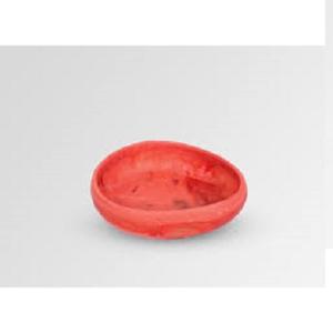 Saladier rond en résine fait à la main motif en marbre technique polie pour la maison hôtel restaurant fête-servant des fruits dîner plats - Product Image 1