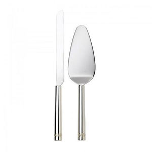 Couteau à gâteau et serveur à nœud en laiton pur plaqué or - Product Image 6