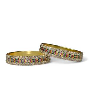 Direct Supply From India Trendy Design <b>Fashion</b> jewelry Metal <b>Bangle</b> Set for Women Wedding Festive Wear - Product Image 1