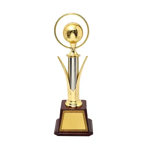 Trofeo de copa de cricket/trofeo de premio de METAL de latón de deportes mundiales/Medalla de Honor personalizada al por mayor premio de buen deporte de metal