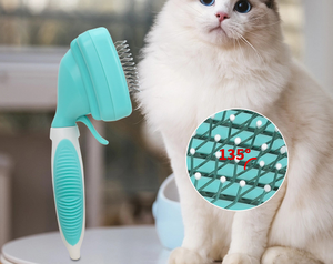 ชุดอุปกรณ์กรูมมิ่งสัตว์เลี้ยงแบบพกพาเป็นมิตรกับสิ่งแวดล้อม สำหรับแมวและสุนัข พร้อมแปรงตัดเล็บ หวีกำจัดขนหลุดร่วง และกระเป๋าเก็บอุปกรณ์มืออาชีพ - Product Image 2