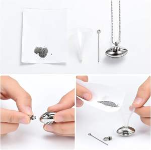 Silver Cremation Jewelry Football Memorial <b>Urn</b> Necklace <b>Ashes</b> Holder Stainless Steel <b>Ashes</b> Keepsake <b>Urn</b> for Brother Boyfriend - Product Image 3