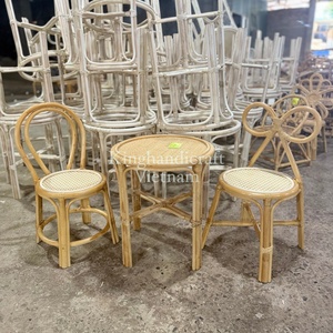 เก้าอี้หวายสำหรับเด็กเก้าอี้หวายสีรุ้งสำหรับตกแต่งงานกิจกรรมสีชมพู - Product Image 4