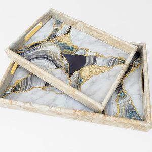 Bandeja de Servicio de Madera para Hogar, Hotel, Restaurante, Té, Café, Comida, Plato de Servicio Seguro - Product Image 2