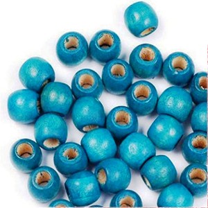 Cuentas de Madera con Rayas, Cuentas de Madera Irregulares, Cuentas de Madera de Forma y Color Personalizados, Producto Artesanal Indio - Product Image 4