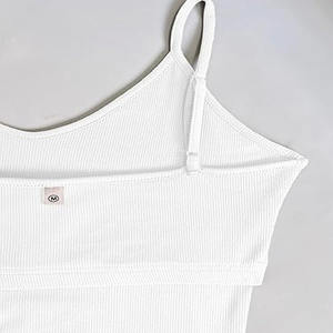 Cropped Women's Solid Tank Top Fitness Streetwear Algodón Sin mangas Casual Custom Logo Tank Top Mujeres - Product Image 3