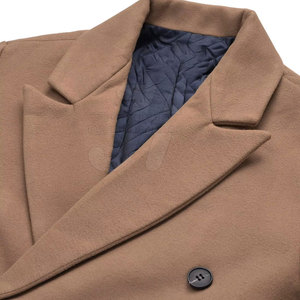 Abrigo largo de lana versátil para hombre de longitud completa con cierre completo y ajuste relajado para trajes de invierno - Product Image 5