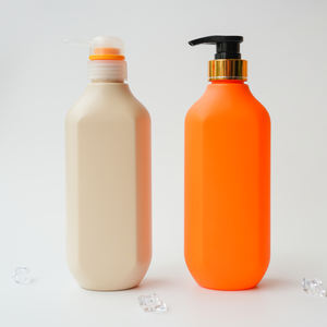 2025 HDPE 500ml bouteille en plastique avec pompe pulvérisateur marque OEM pour shampooing revitalisant Gel douche Lotion nettoyant pour le visage soins du corps - Product Image 2