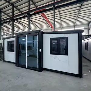 Contenedor de oficina prefabricado moderno de 20 pies y 40 pies, diseño modular plegable, material de panel sándwich para edificio de oficinas - Product Image 5