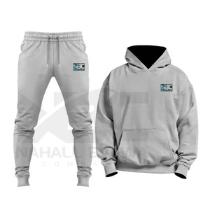 High Quality Sweatsuit Jogging Zipper Track Suit Set Tech Fleece Custom Logo Zip Hoodie. - Product Image 2