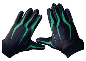 High Quality Customized American Football <b>Gloves</b> Premium Sports Gear Leather <b>Moisture</b> Wicking Adjustable Wrist Strap Front Palm - Product Image 2