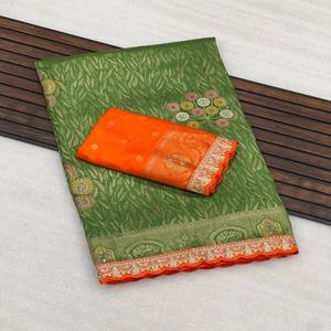 ชุดส่าหรีผ้าไหมลายโดลาสำหรับเจ้าสาวและงานปาร์ตี้ผ้าทอสไตล์ซารีและดีไซน์แบบ meenakari | เนื้อนุ่มไหลลื่น - Product Image 2