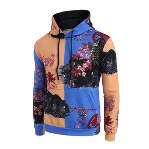 เสื้อฮู้ดซิปแบบมีรูระบายอากาศ ดีไซน์พิมพ์ลาย 3 มิติ แบบกำหนดเอง สำหรับฤดูหนาว ทรงโอเวอร์ไซส์ ผ้าฟลีซ ระบายอากาศได้ดี สำหรับผู้ชาย - Product Image 4