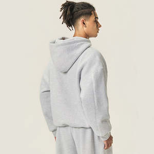 เสื้อฮู้ดดี้พิมพ์ลายผู้ชาย ผ้าคอตตอนหนา 350 GSM ทรงโอเวอร์ไซส์ ทรงปกติ สวมใส่สบาย ใส่ได้ทุกวัน  โลโก้ด้านหน้าแบบกำหนดเอง  ผลิตจากวัสดุที่เป็นมิตรต่อสิ่งแวดล้อม เหมาะสำหรับฤดูใบไม้ร่วง - Product Image 2