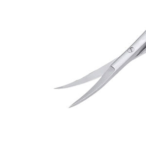 Ciseaux à ressort en acier inoxydable revêtus de papier de couleur unie avec emballage personnalisé coupe des sourcils et des cils à lame incurvée - Product Image 3