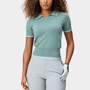 Verano 2025, camisa para mujer, camisa Polo para mujer, moda para mujer con logotipo personalizado, camisas de uniforme, manga corta - Product Image 6