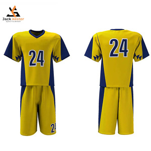 ชุดลาครอสแฟชั่นใหม่สำหรับผู้ชายและผู้หญิงทุกขนาด บริการ OEM ODM รับผลิตตามแบบ สินค้าขายดี พิมพ์ลายแบบซับลิเมชั่นเต็มตัว ชุดฟุตบอล - Product Image 1