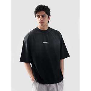 Camiseta Ligera Estilo Urbano de 220 g/m², Tejido Comprimido con Efecto Deslavado, Etiqueta Personalizada, Impresión Serigráfica Disponible - Product Image 4