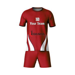 Maillot de football personnalisé pas cher 100% polyester ensembles d'uniformes de football respirant pour hommes sublimation adultes uniforme de football - Product Image 1