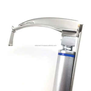 Ensemble laryngoscope à 4 lames à fibre optique McCoy Flexi Tip Instrument chirurgical de diagnostic ORL en acier inoxydable certifié CE OEM - Product Image 2