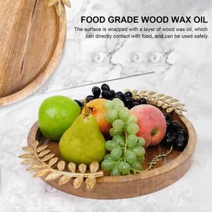 Design moderne pour plateau de service en bois de manguier de haute qualité avec finition blanche et poignées de toutes tailles pour les mariages du Ramadan - Product Image 4