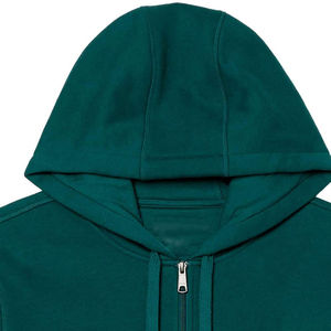 Venta al por mayor personalizada Zip up Streetwear Cremallera doble Zip up Fleece Lightweight Hoodie Hombres Hoodies - Product Image 6