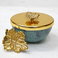 Lot de 3 rameaux métal olive collection plante branches fleur Chocolat Noix Bols Mabkhara Encens Charbon Oud Bakhoor