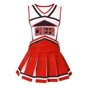 Vente en gros d'uniformes de pom-pom girl légers, uniformes de pom-pom girl de couleur unie avec logo personnalisé - Product Image 1