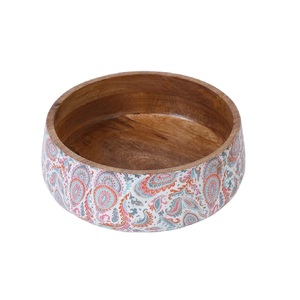 Cuenco de madera hecho a mano Acabado pulido liso Servir comida natural de primera calidad o como decoración - Product Image 1