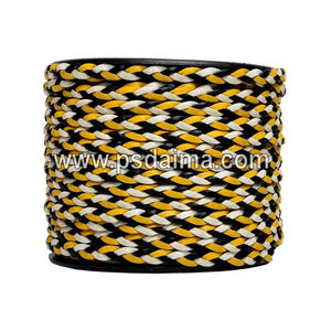 Emballage multiple de cordon en cuir tressé plat de combinaison de force de point de rupture élevé disponible - Product Image 3