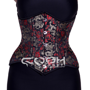 Exquisito corsé de brocado de dragón Steelboned Underbust, vestido de Fitness transpirable, Outfif para entrenamiento de cintura con curvas extremas - Product Image 1