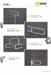 Exclusive stainless steel <b>grab</b> <b>bar</b> 32x750mm for bathrooms wall mounted safety handle anti slip support rail supplier - Product Image 2