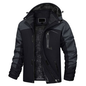 Veste de ski et de snowboard imperméable et respirante pour l'extérieur, veste de sport coupe-vent d'hiver avec fermeture éclair pour hommes - Product Image 1